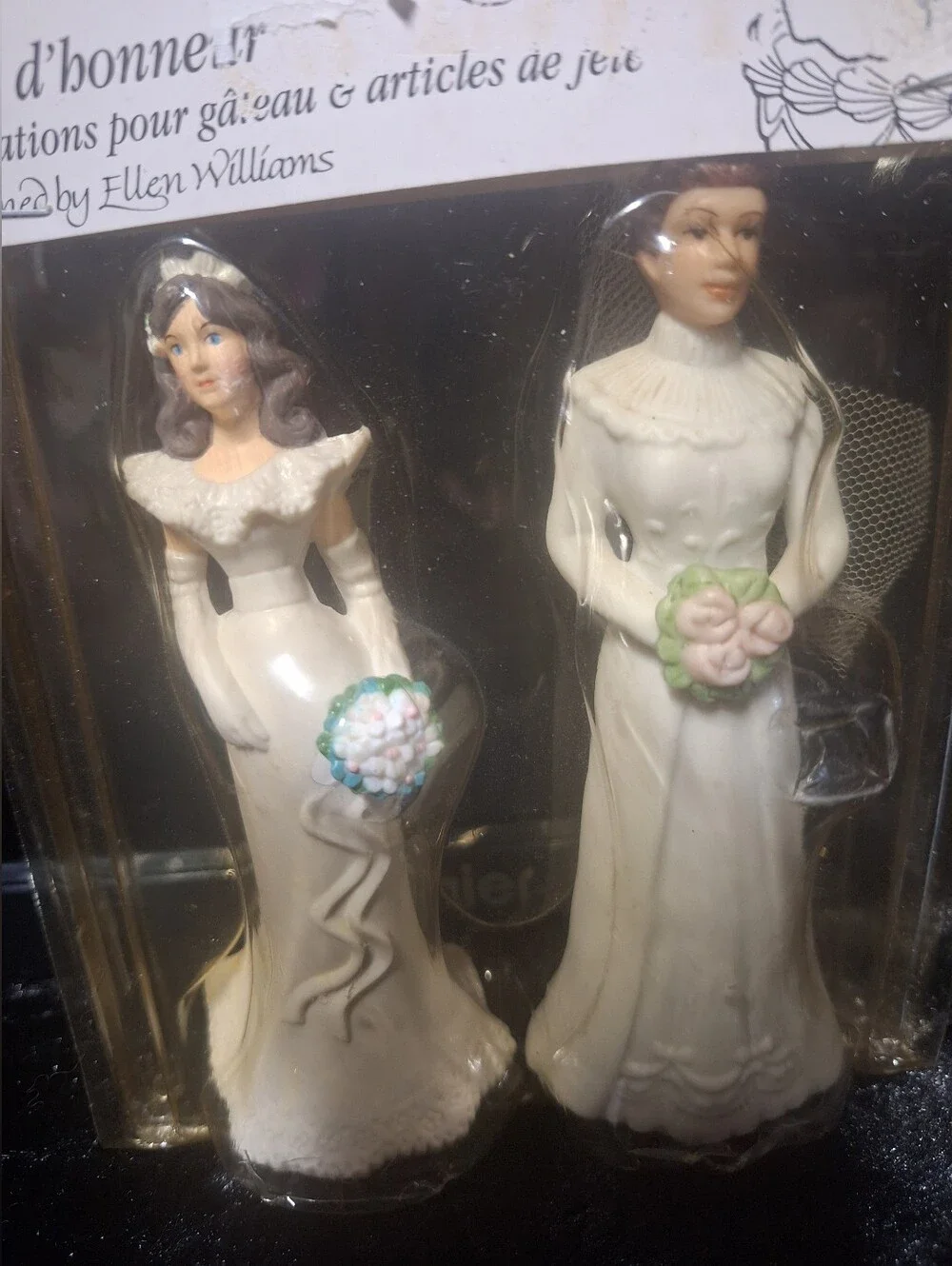 Bundle: Wilton Bridesmaids & Groomsmen Cake Toppers - Bridal Figurines